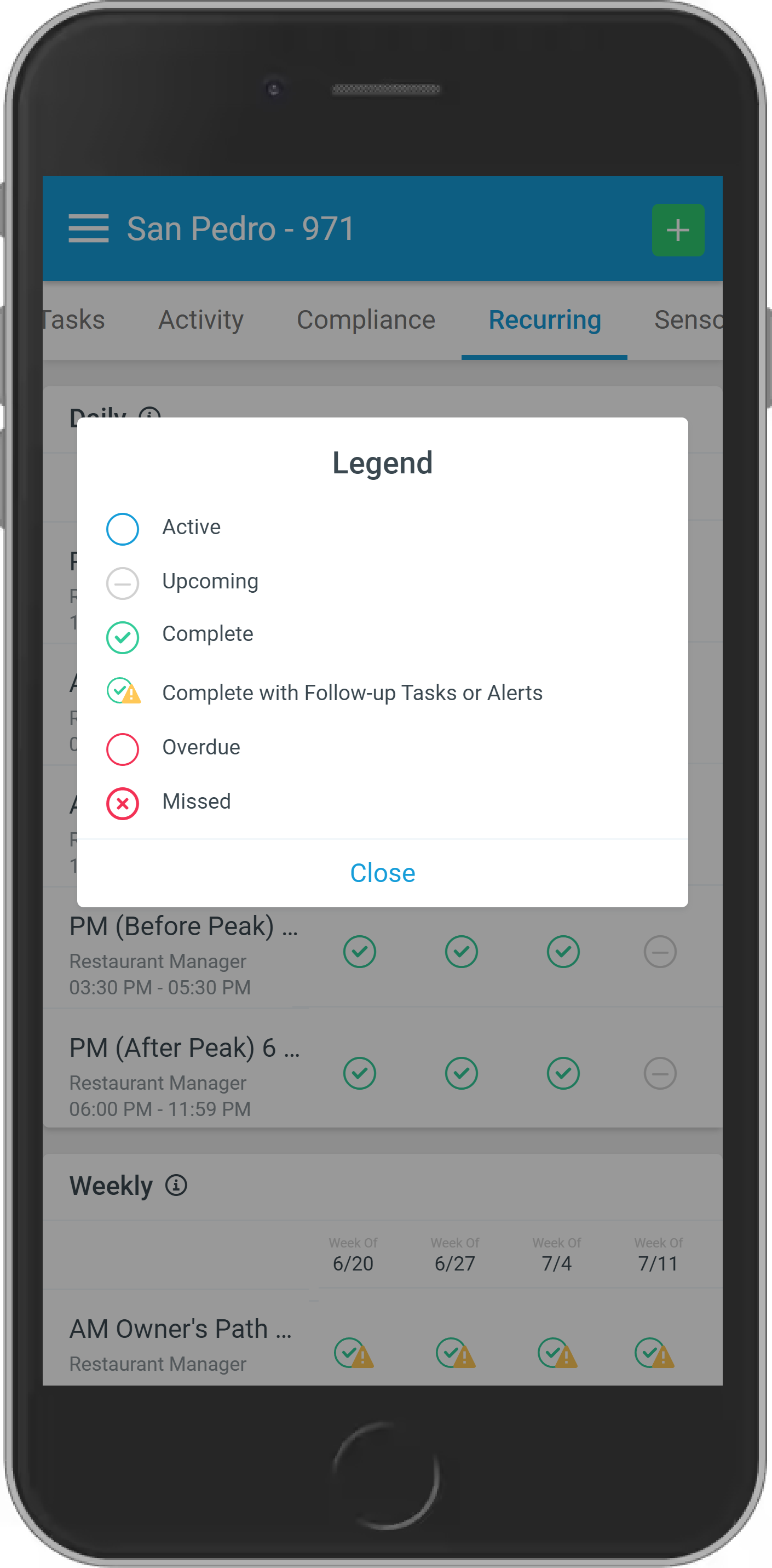 Navigating the Zenput Mobile Dashboard – Crunchtime Support Services