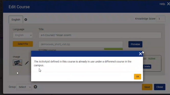 A computer screen shot of a course

Description automatically generated